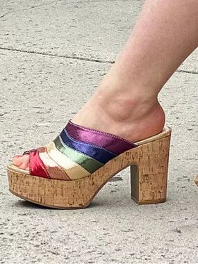 B.A.I.T. Unity Vegan Rainbow Platform Shoes